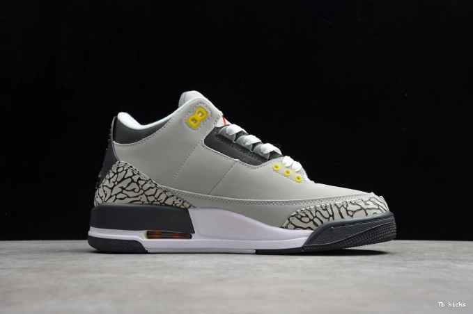 Reps TBK Retro Air 3 (2021) Grey Jordan Cool CT8532-012 0825